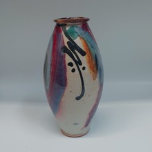 Click to view detail for #220126 Vase Sand & Splash 10x5 $24
